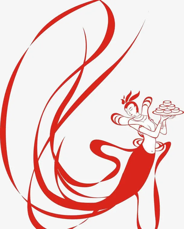 嫦娥捧月饼免抠