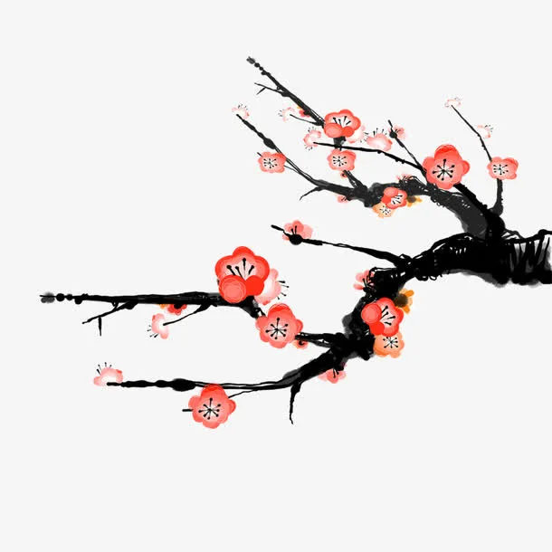 梅花 冬季 古风 中国风免抠