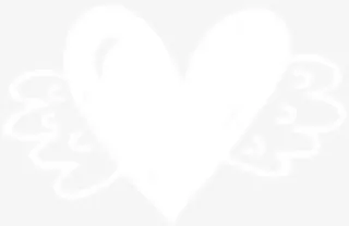 白色长翅膀的爱心背景七夕情人节