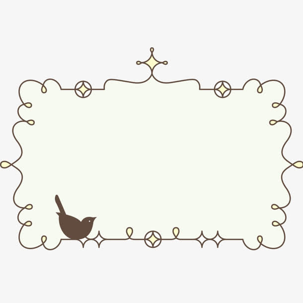 花边 手绘 花丛 边框 底纹免抠