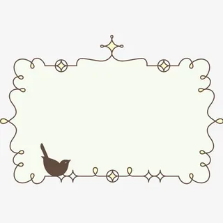花边 手绘 花丛 边框 底纹免抠