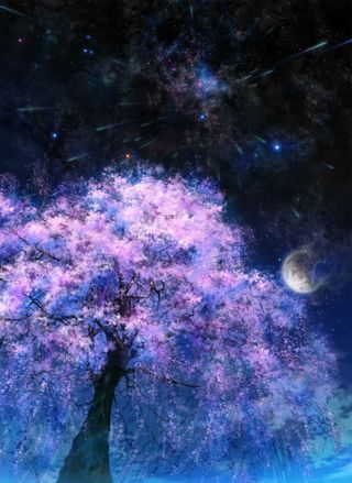 彩绘高清游戏场景树木免抠