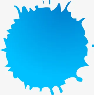 蓝色矢量爆炸笔刷图免抠