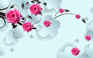 立体花背景高清