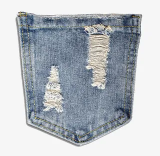 破洞牛仔口袋免抠