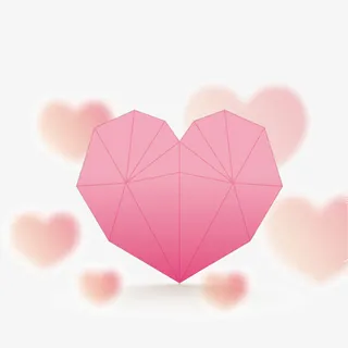 几何形心形免抠