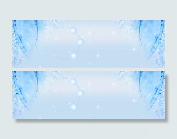 化妆品护肤品面膜清新水珠背景banner