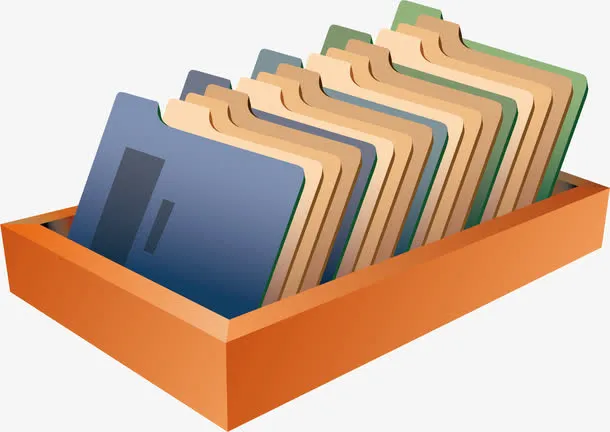 档案盒png矢量素材免抠