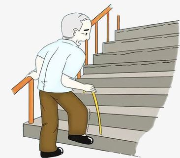 卡通上楼梯免抠