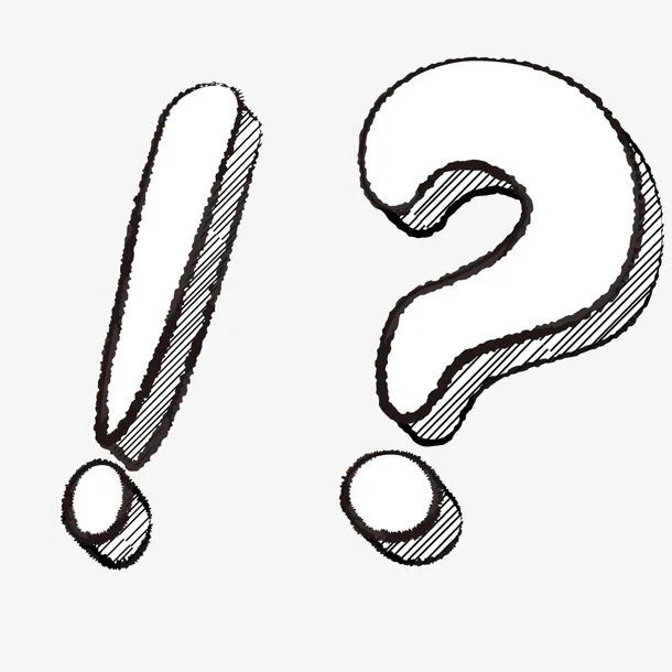 手绘立体的数学符号免抠