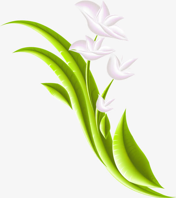 手绘叶子花免抠