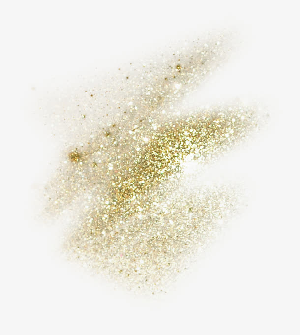金色闪耀粉尘设计免抠