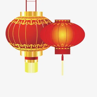 灯笼高空挂免抠