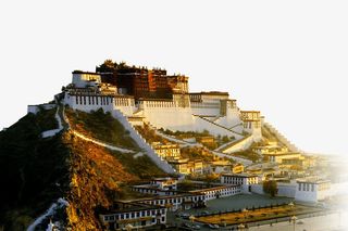 拉萨旅游布达拉宫免抠