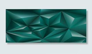 绿色立体几何背景高清