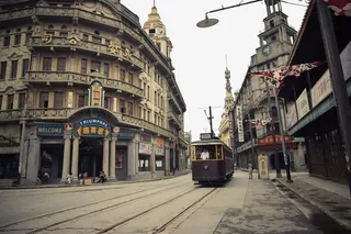 大上海复古街道免抠