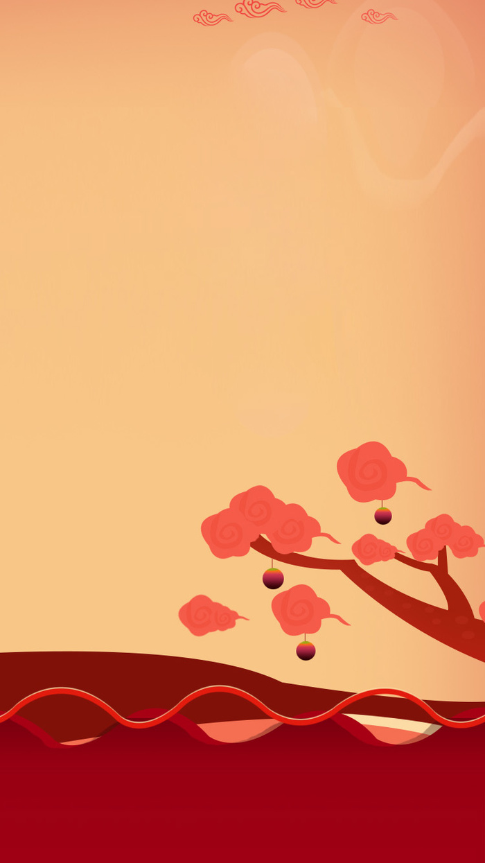 扁平树背景高清