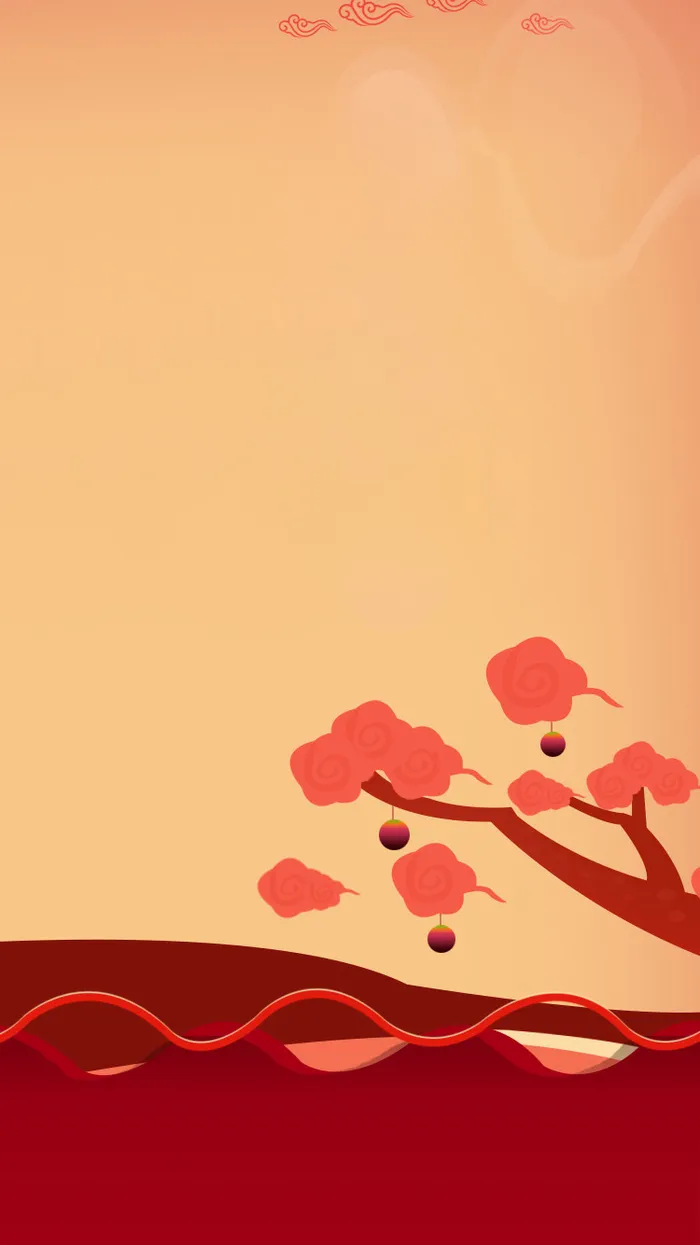 扁平树背景高清