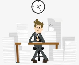 繁忙的职员免抠