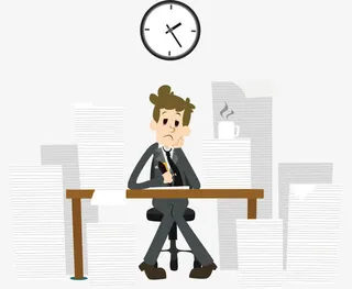 繁忙的职员免抠