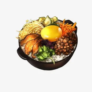 各种食材拌饭免抠