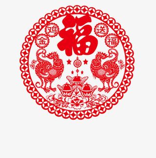 金鸡送福免抠