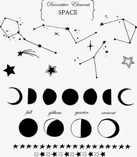 矢量图月食免抠