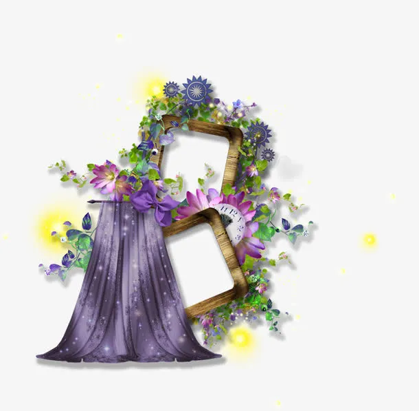 边框花朵免抠