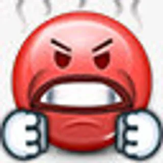 生气煮表情符号疯狂红脸笑脸笑脸免抠