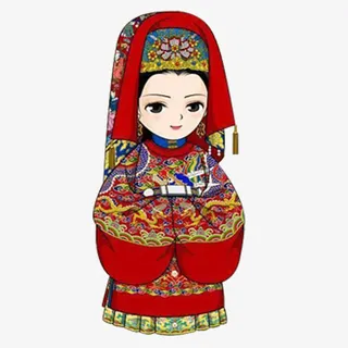 古代小新娘卡通免抠