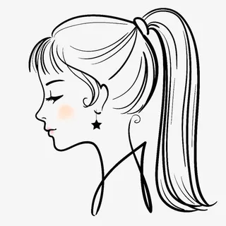 女孩剪影免抠 女孩剪影免抠