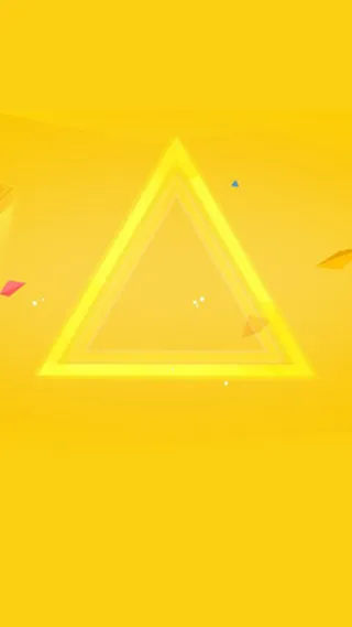 黄色几何三角形背景H5背景高清