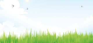 淘宝矢量卡通草地燕子夏季郊外蓝天海报背景高清