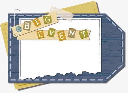 浮雕纸质边框免抠