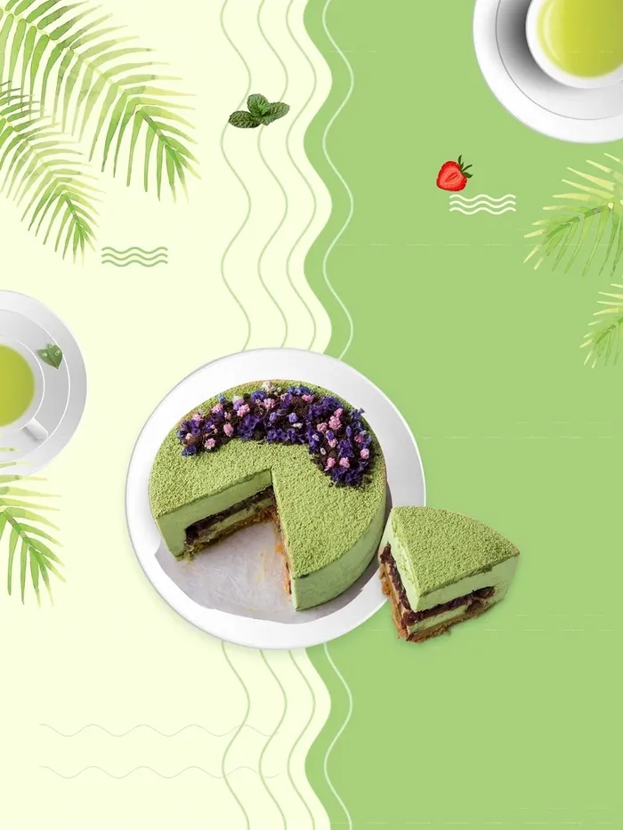 下午茶蛋糕背景模板高清