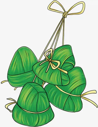 手绘卡通传统节日端午粽子免抠
