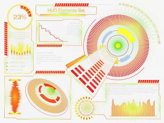 红色科技界面免抠