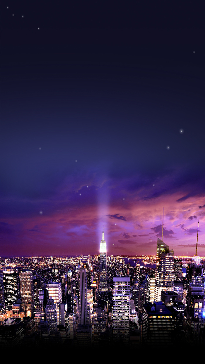 夜空城市背景高清
