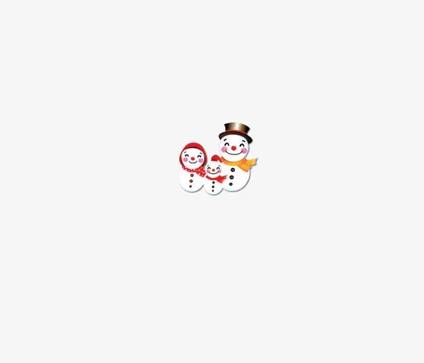 圣诞 元旦  雪人素材免抠