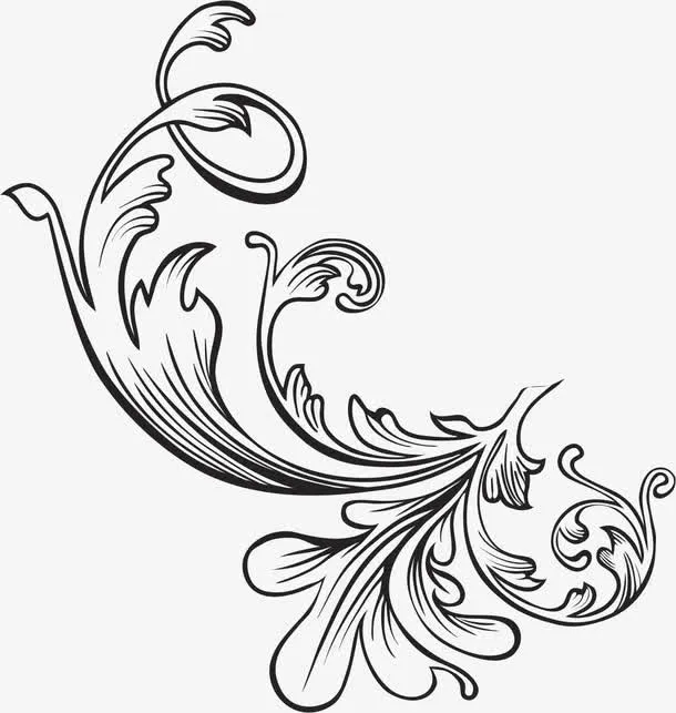 欧式花纹免抠