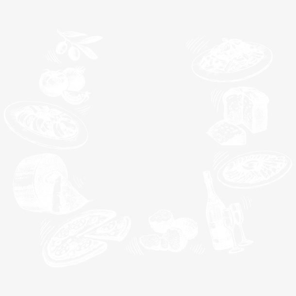 手绘西餐矢量图免抠