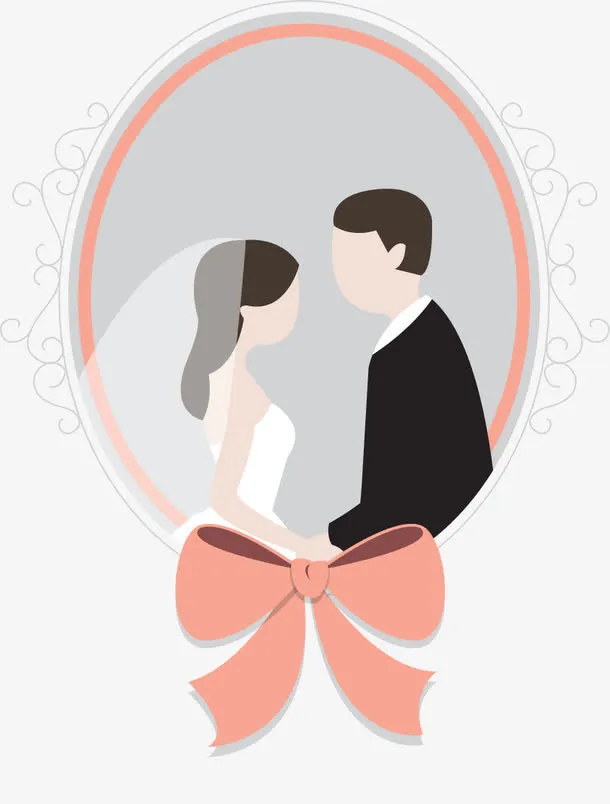 矢量新郎新娘免抠