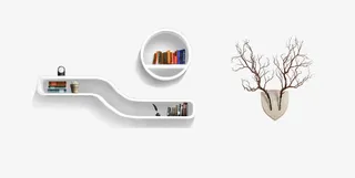 家装墙上装饰用品免抠