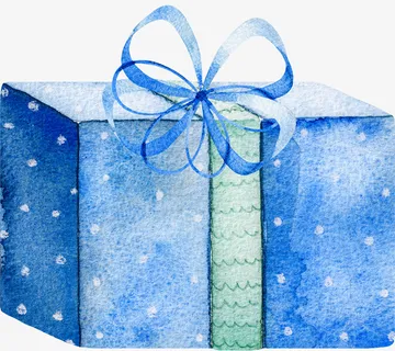 卡通文艺精美礼盒设计包装设计免抠