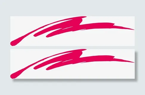 红色动感笔刷图免抠