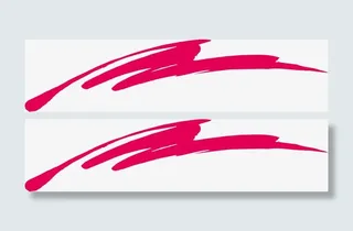 红色动感笔刷图免抠