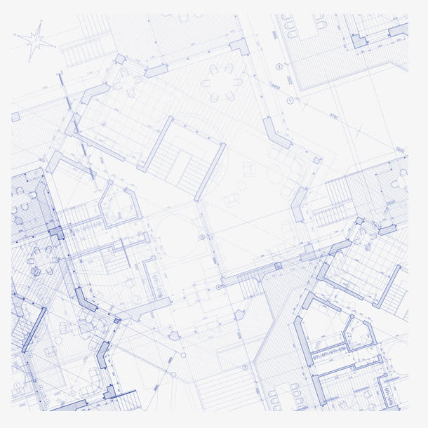 建筑平面图矢量素材免抠