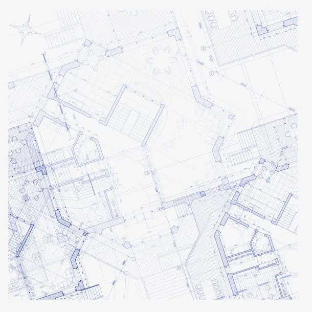 建筑平面图矢量素材免抠