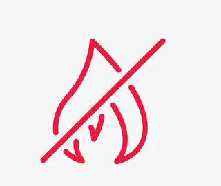 红色禁止生火图标免抠