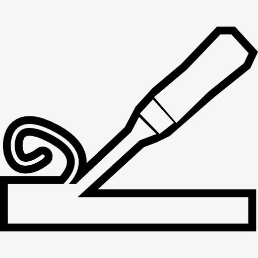 木凿用来雕刻木头，图标免抠